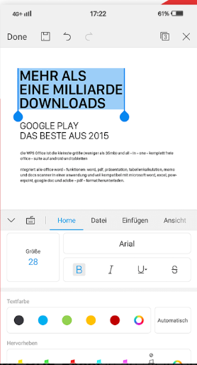 screenshot of WPS Office